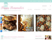 Tablet Screenshot of mrshappyhomemaker.com